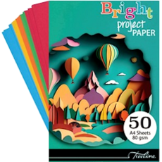 Treeline A4 80gsm Bright Paper Pad, 50 Sheet